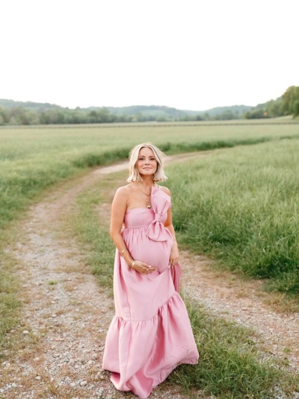 Petal and Pup Betina Bow Front Maxi Dress Size S